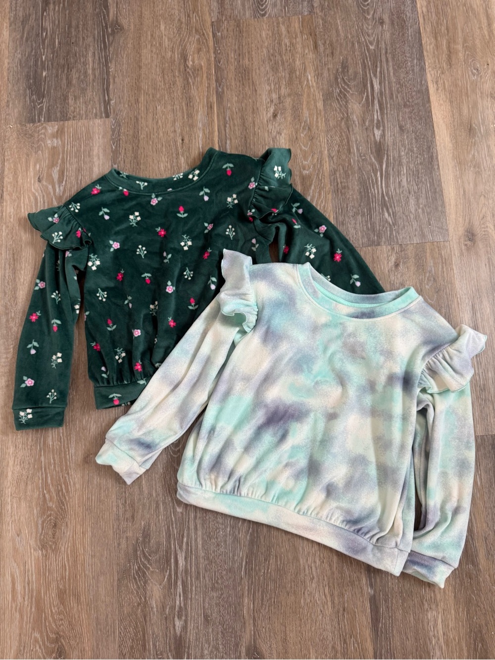 Set of Cat & Jack Velour Sweatshirts 5T